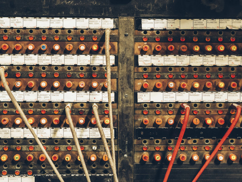 Telephone switch board