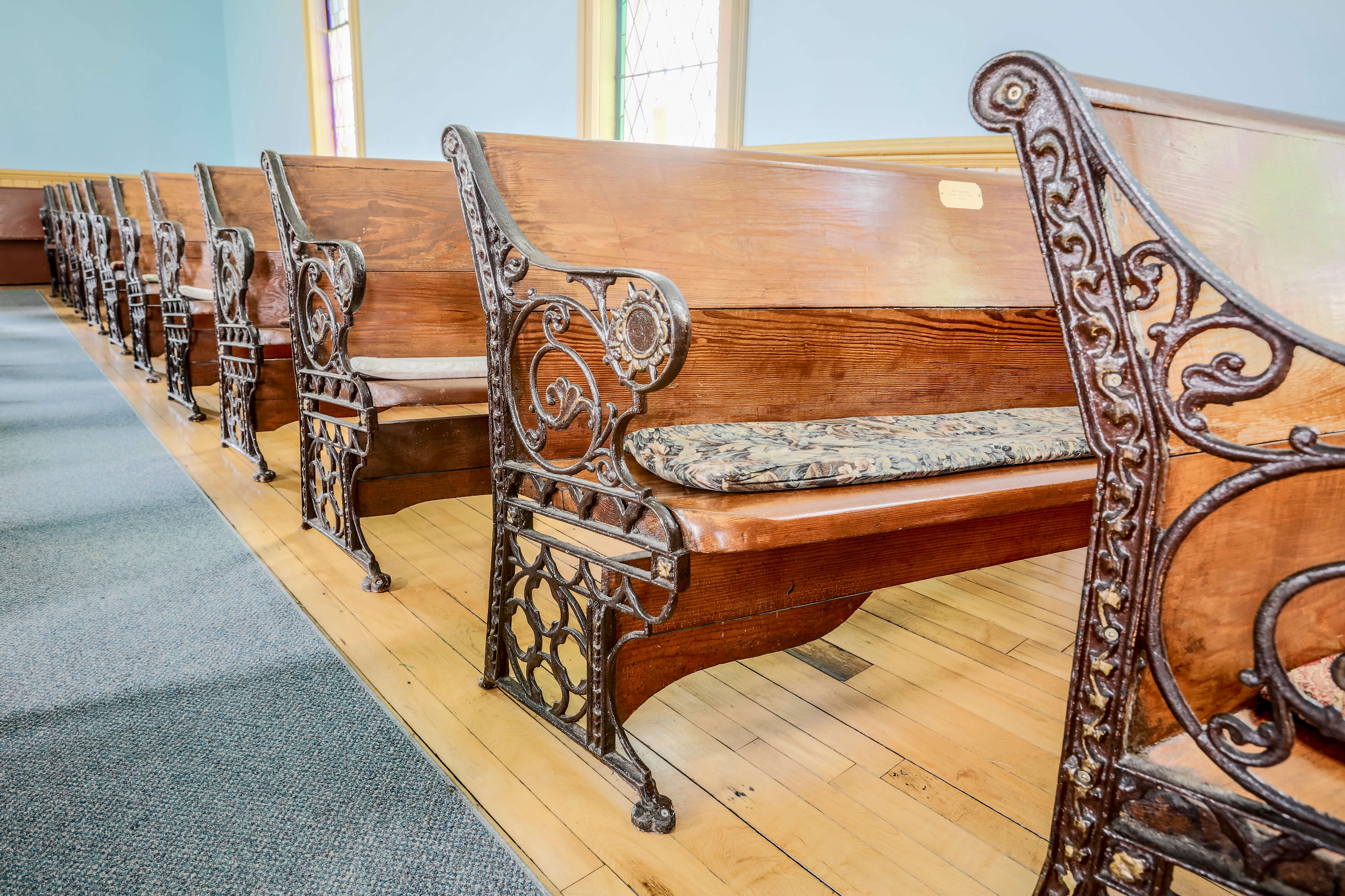 Pews in the Corbetton Church