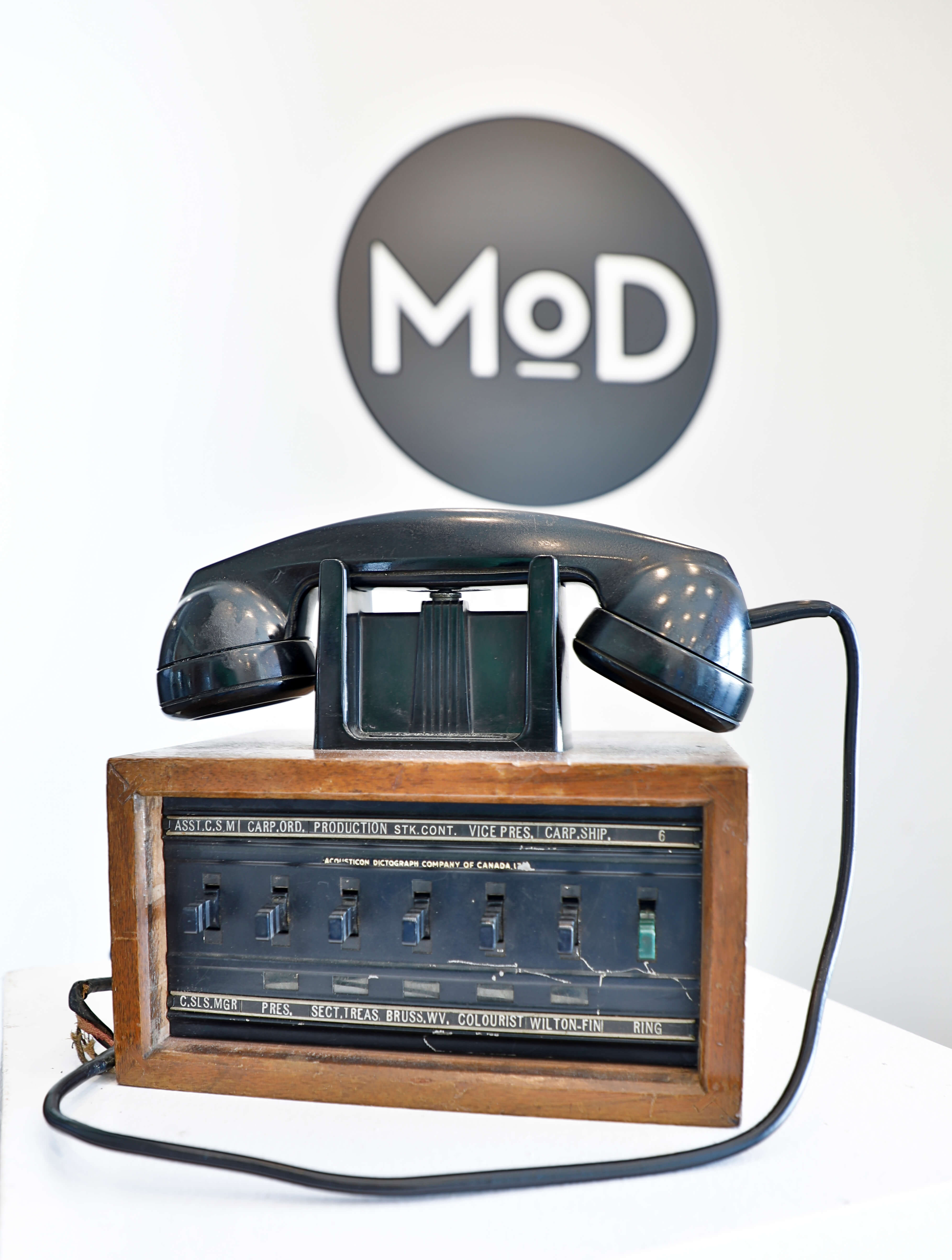 Old Telephone and MoD logo