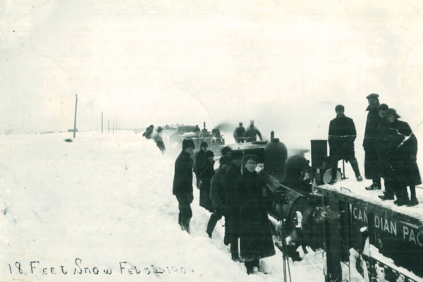 C.P.R. Train Covered in Snow, Shelburne