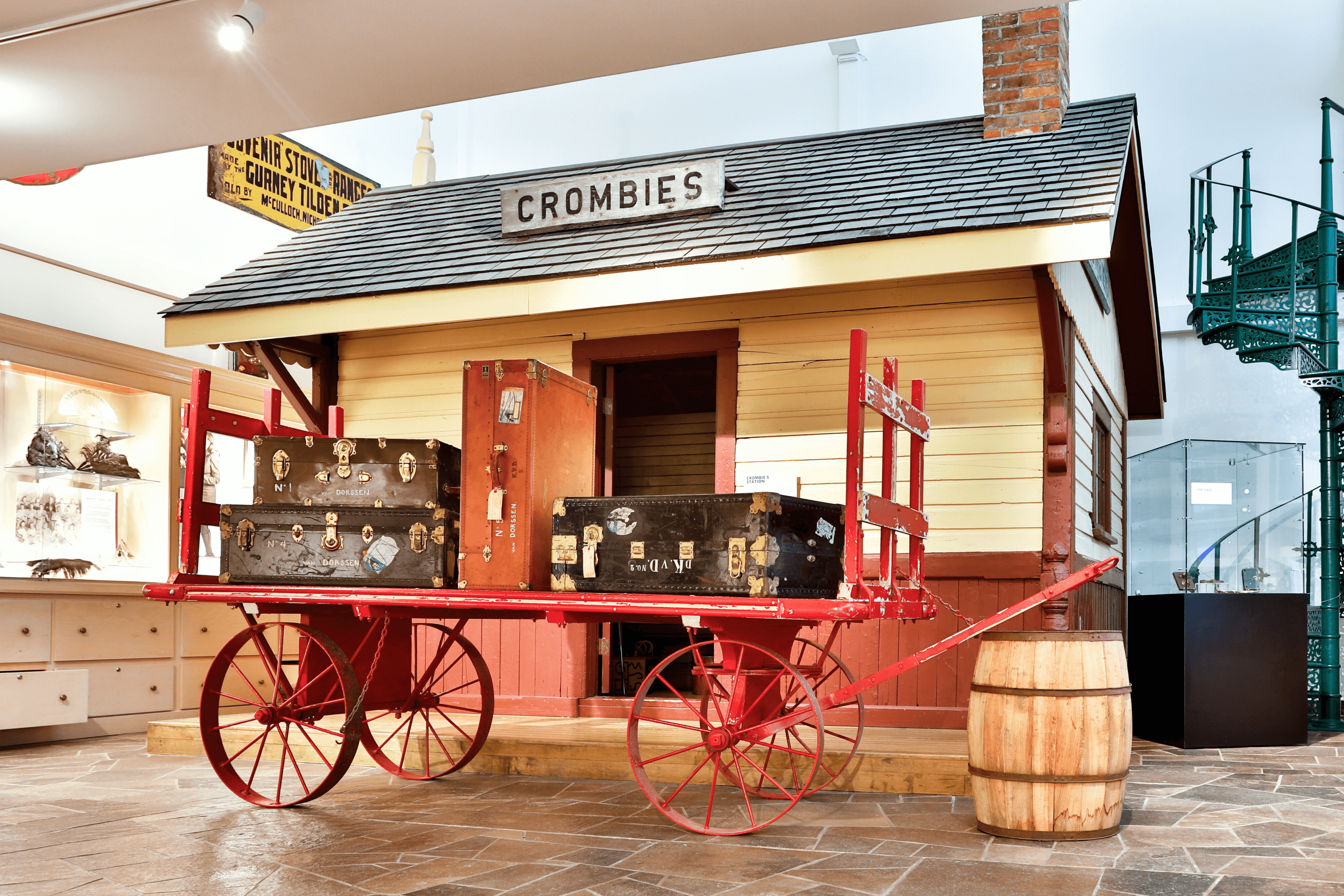 Crombie's Station inside the Museum of Dufferin