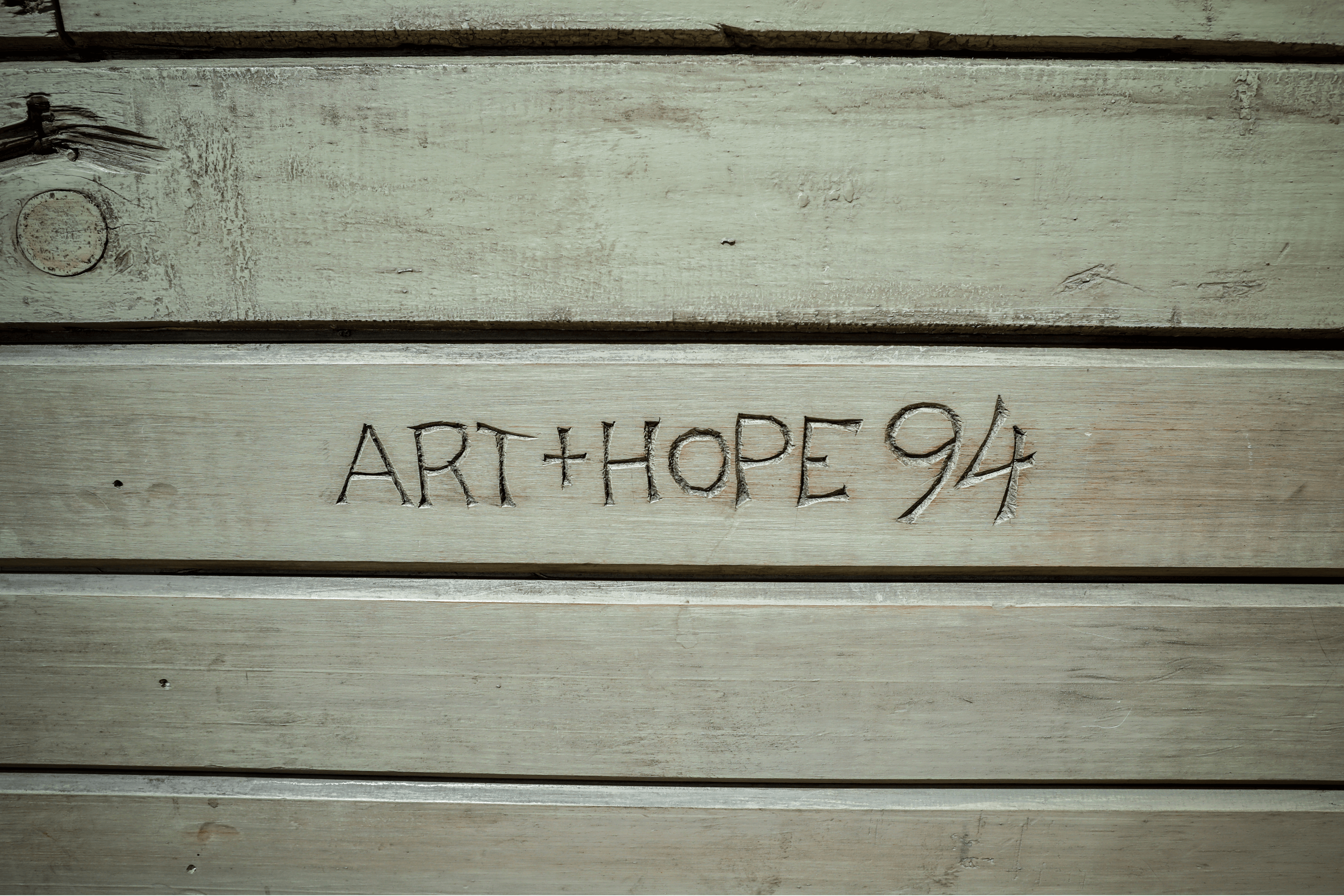 Names of the Dufferin County Council members carved in the new woodwork.